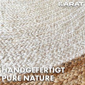 Jute Carpet Agra | Round | Handwoven | Natural Fibres | Various Sizes