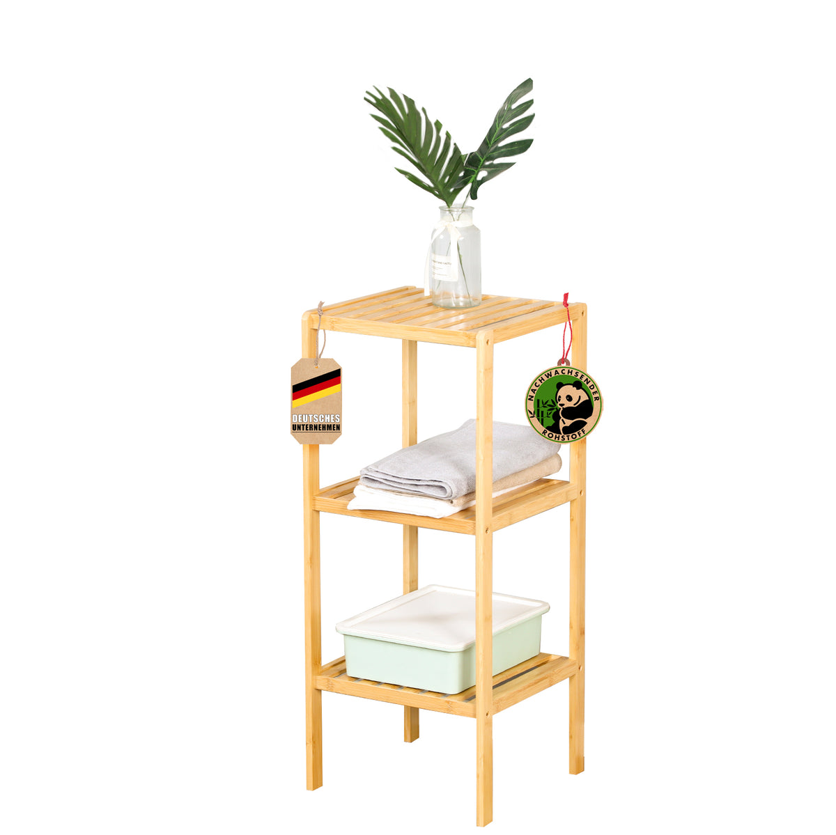 Bamboo standing shelf | Ideal for creatively arranging your home accessories | Available in 3 sizes