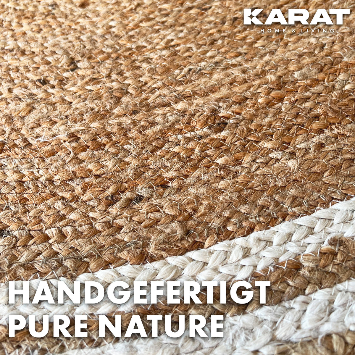 Jute Carpet Mumbai | Round | Handwoven | Natural Fibres | Various Sizes