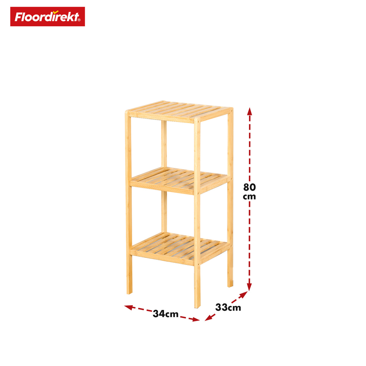 Bamboo standing shelf | Ideal for creatively arranging your home accessories | Available in 3 sizes