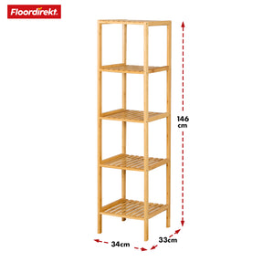 Bamboo standing shelf | Ideal for creatively arranging your home accessories | Available in 3 sizes