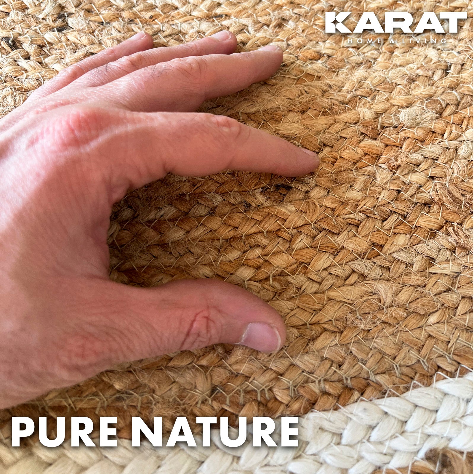 Jute Carpet Mumbai | Round | Handwoven | Natural Fibres | Various Sizes