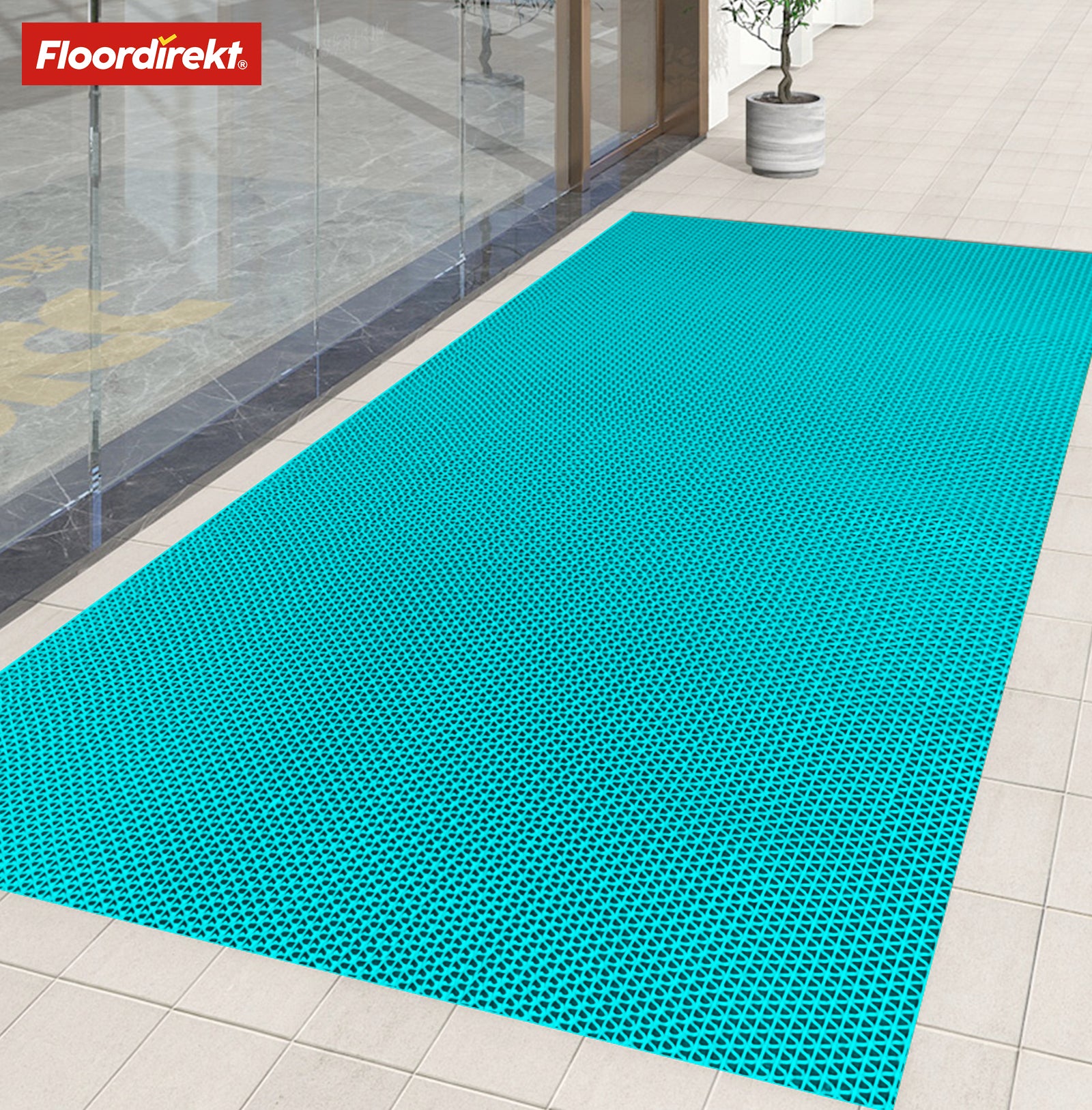 Commercial Drainage Floor Matting | Z-Mat | Hygienic and Wet Areas | Customised Size | Many Colours