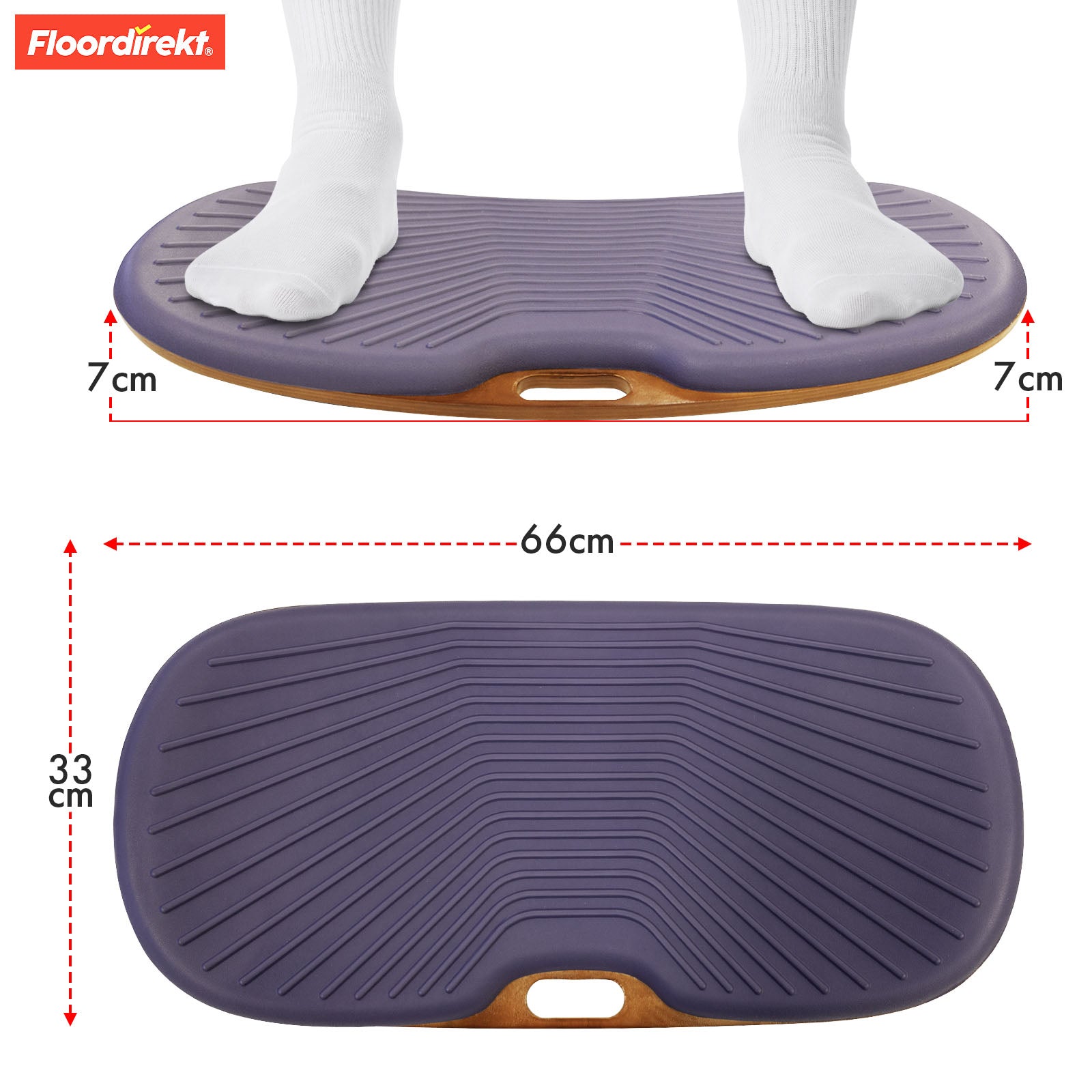 Balance Board | Hawaii | Anti-fatigue mat for standing desks in the office & home office | Workplace mat available in two versions