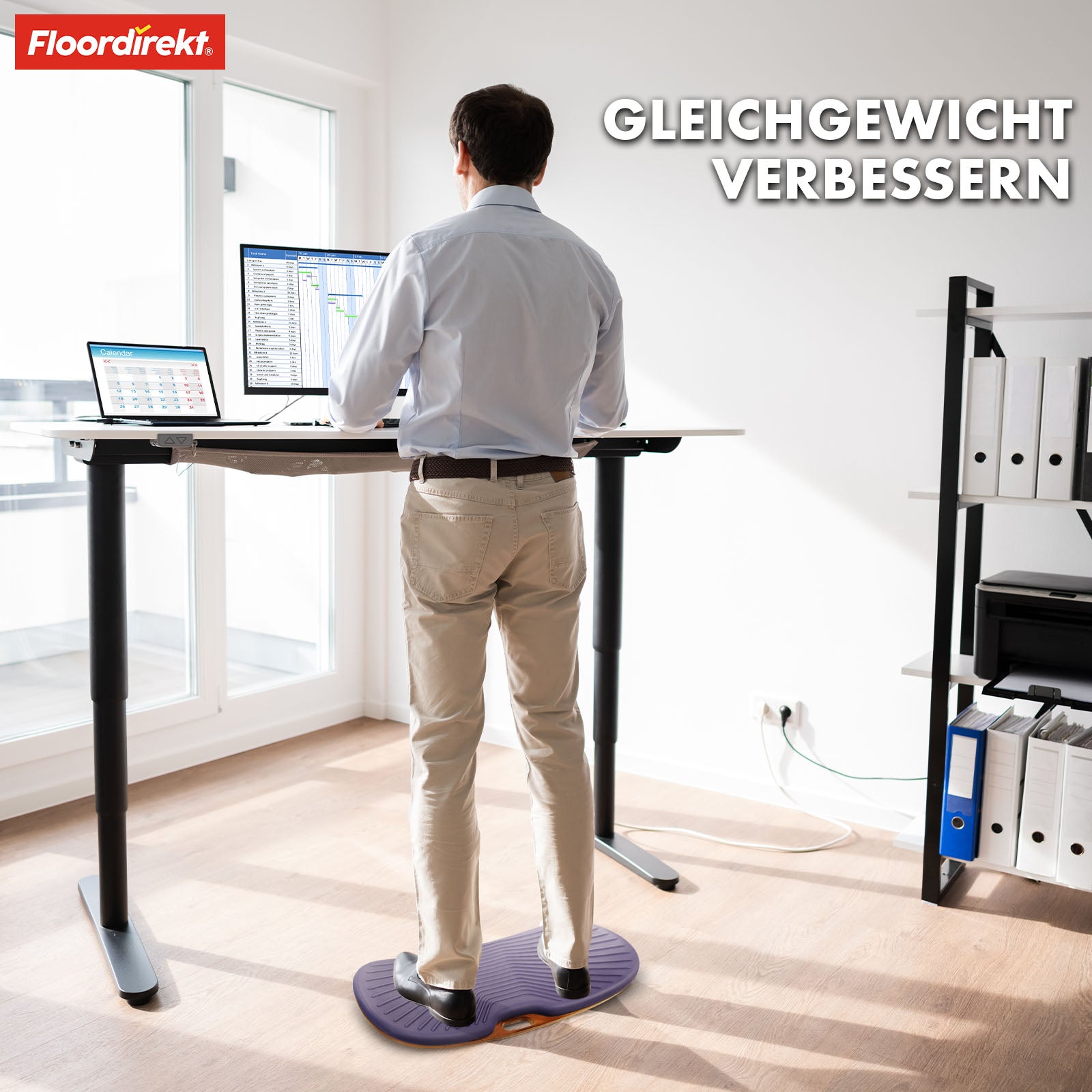 Balance Board | Hawaii | Anti-fatigue mat for standing desks in the office & home office | Workplace mat available in two versions