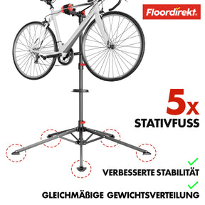 Bicycle assembly stand | Lois | Height-adjustable and customisable | Load capacity up to 30 kg