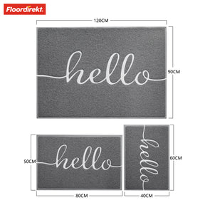 Entrance doormat | Vinyl spaghetti mat | In two colours, with or without print