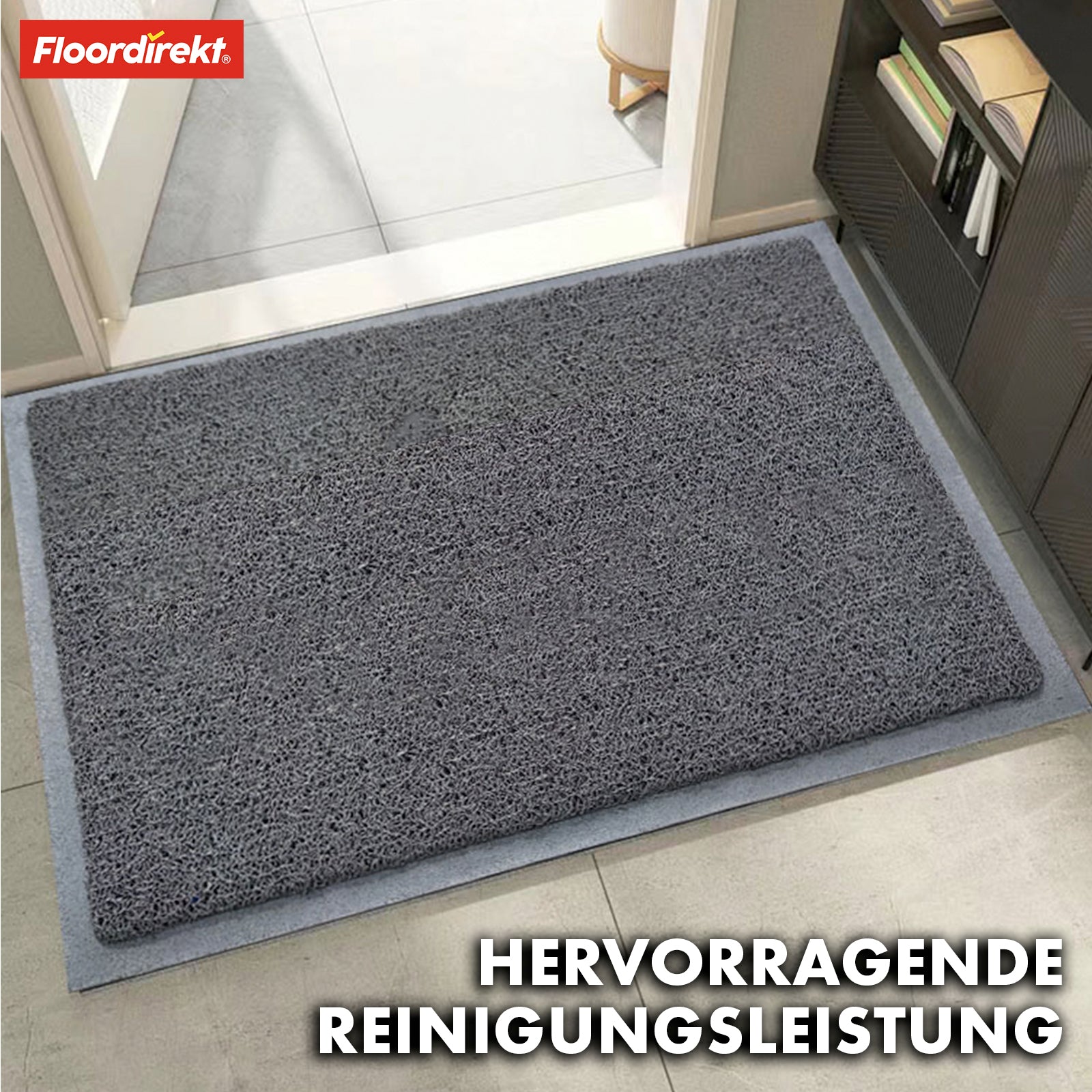 Entrance doormat | Vinyl spaghetti mat | In two colours, with or without print