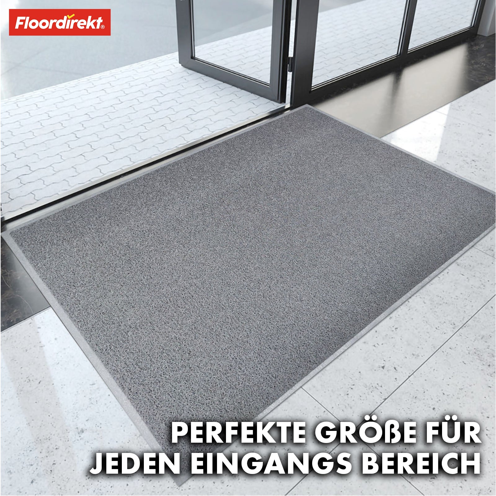 Entrance doormat | Vinyl spaghetti mat | In two colours, with or without print