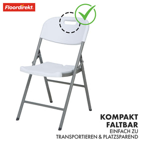 Folding chair | Okinawa | Robust and comfortable chair for indoor and outdoor use | Set of 2