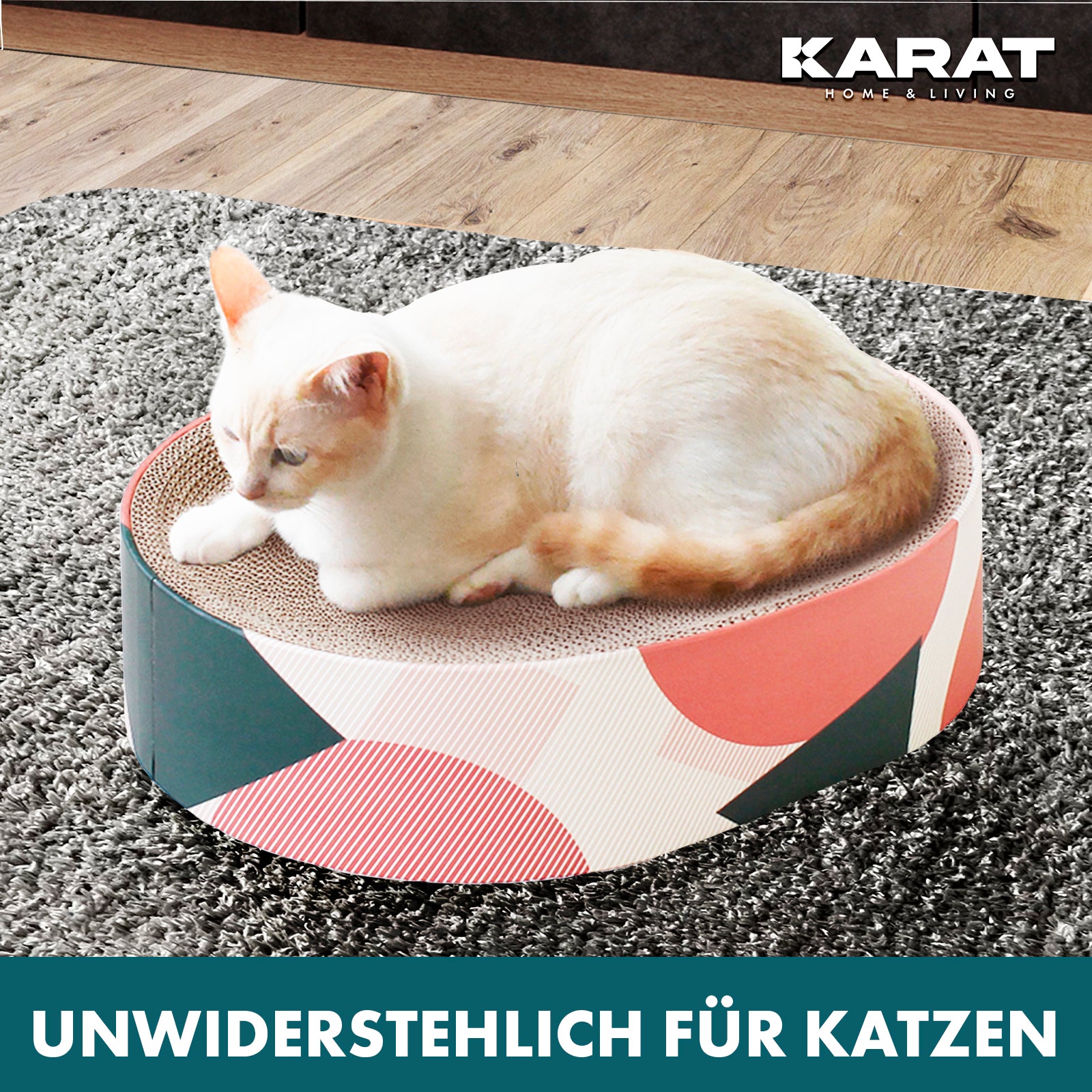 Scratching board for cats | Scratching furniture made of quality cardboard | Scratching board in three designs