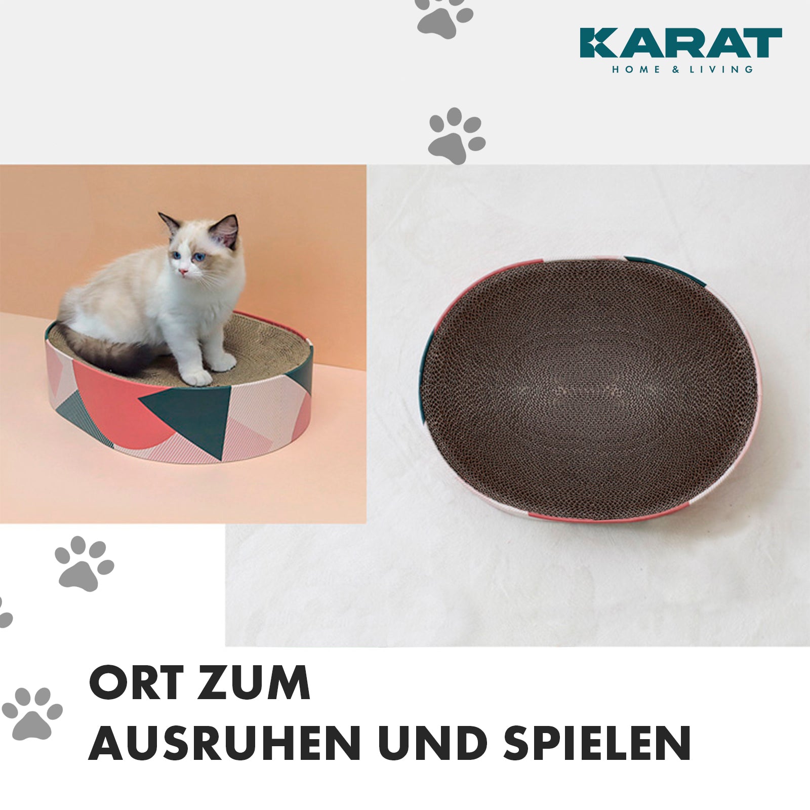 Scratching board for cats | Scratching furniture made of quality cardboard | Scratching board in three designs