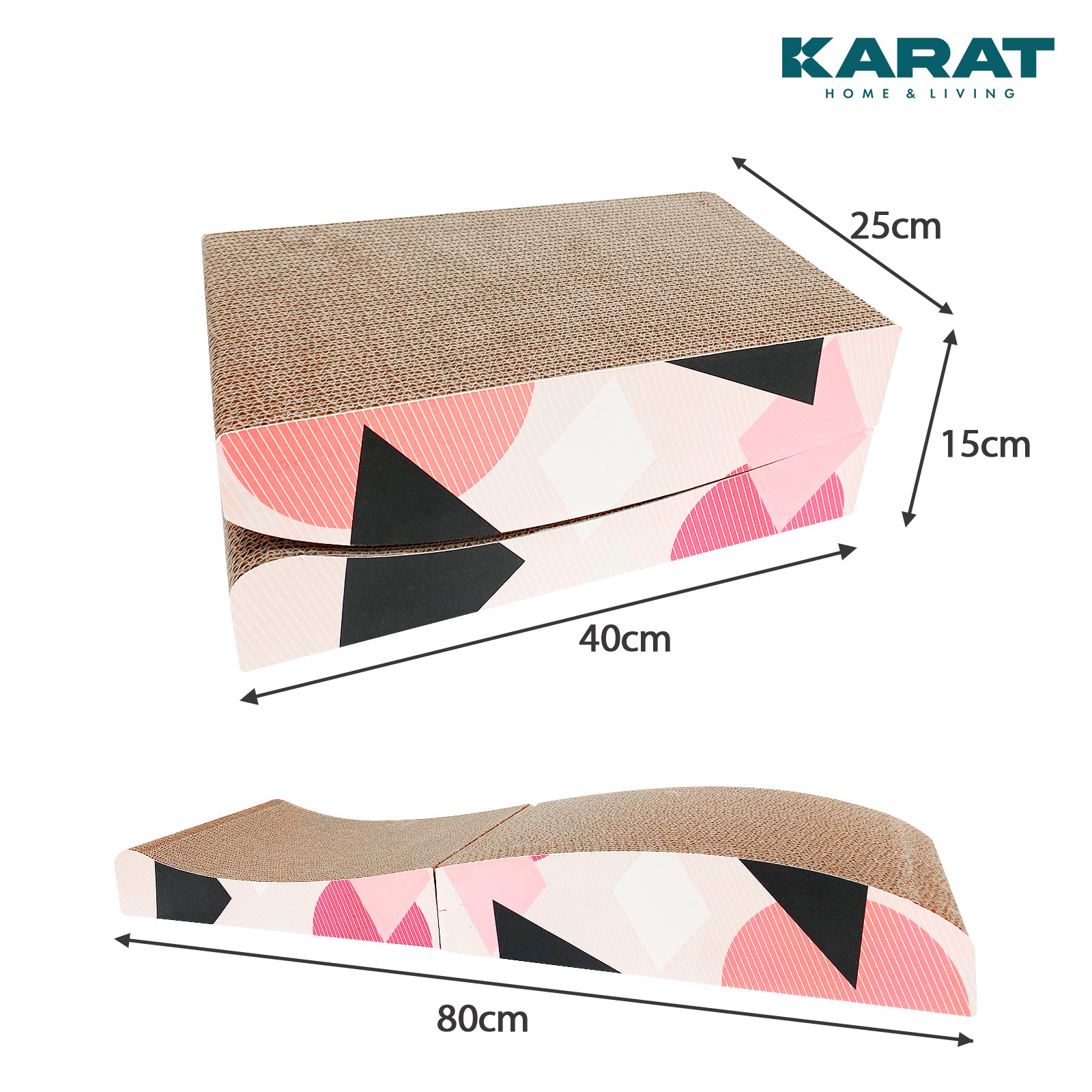 Scratching board for cats | Scratching furniture made of quality cardboard | Scratching board in three designs