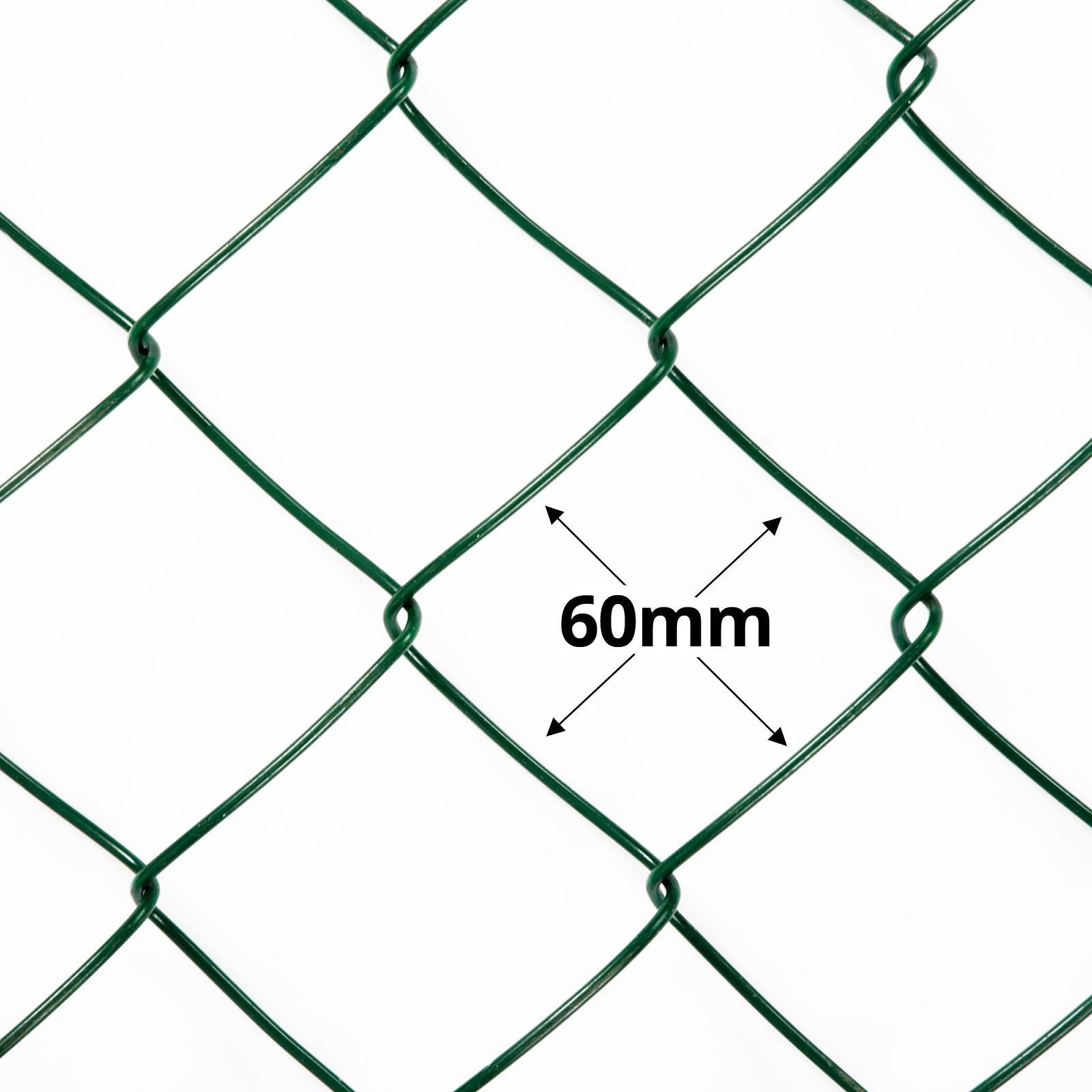 Chain link fence | PVC coating | Green | Various lengths and heights