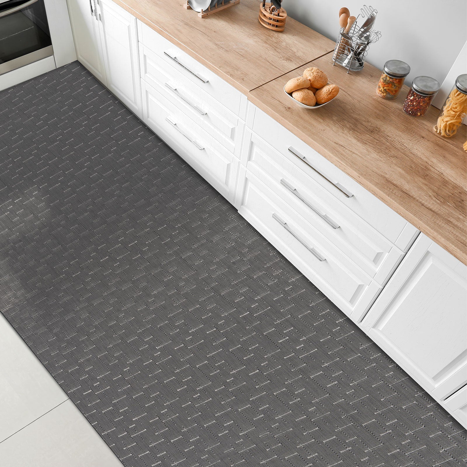 ✂ Kitchen Carpet Siena | Vinyl Hallway Runner | Non-slip | Easy Care | Customised Size