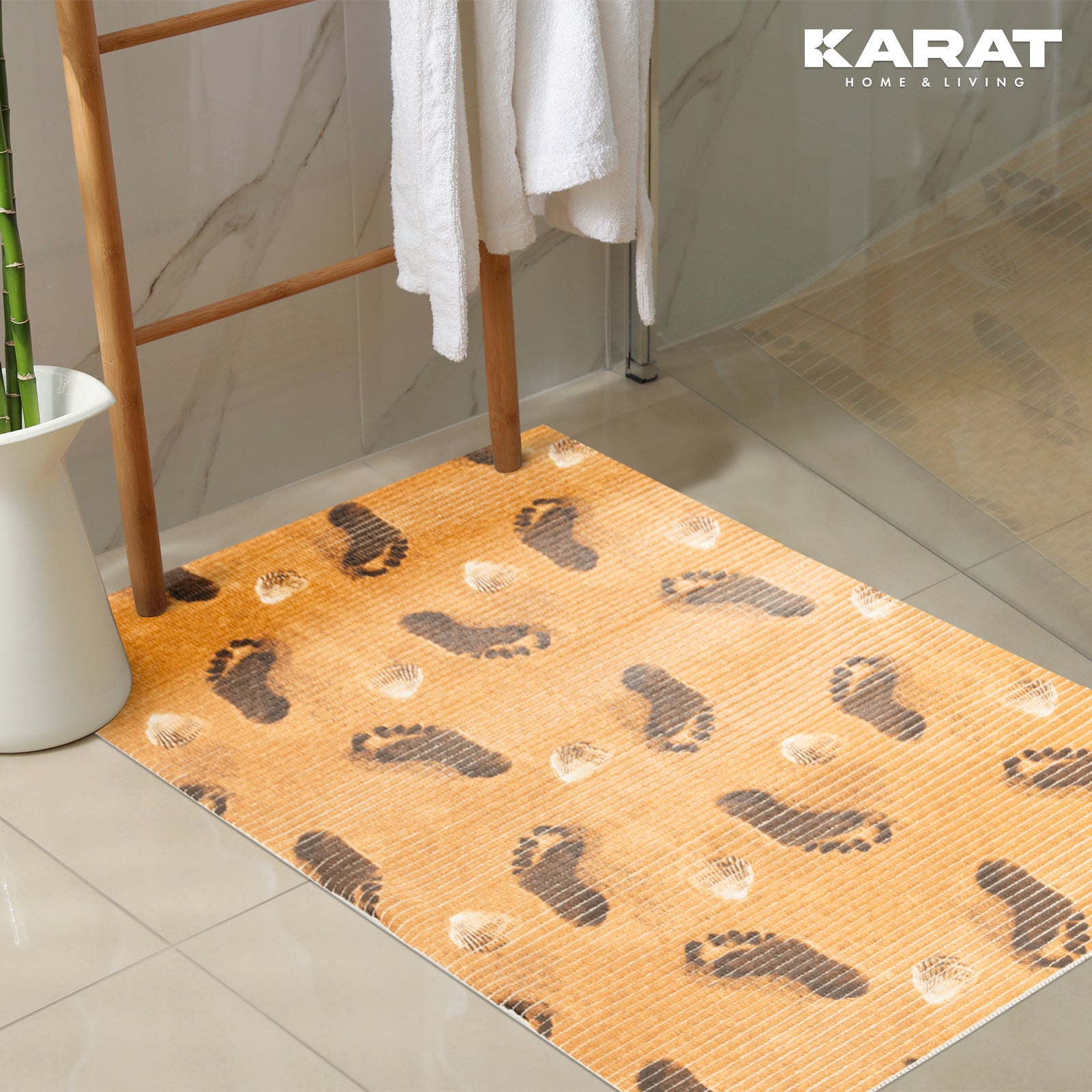 Customised soft foam bath mat | Reef | Water-repellent non-slip mat | Available in many designs