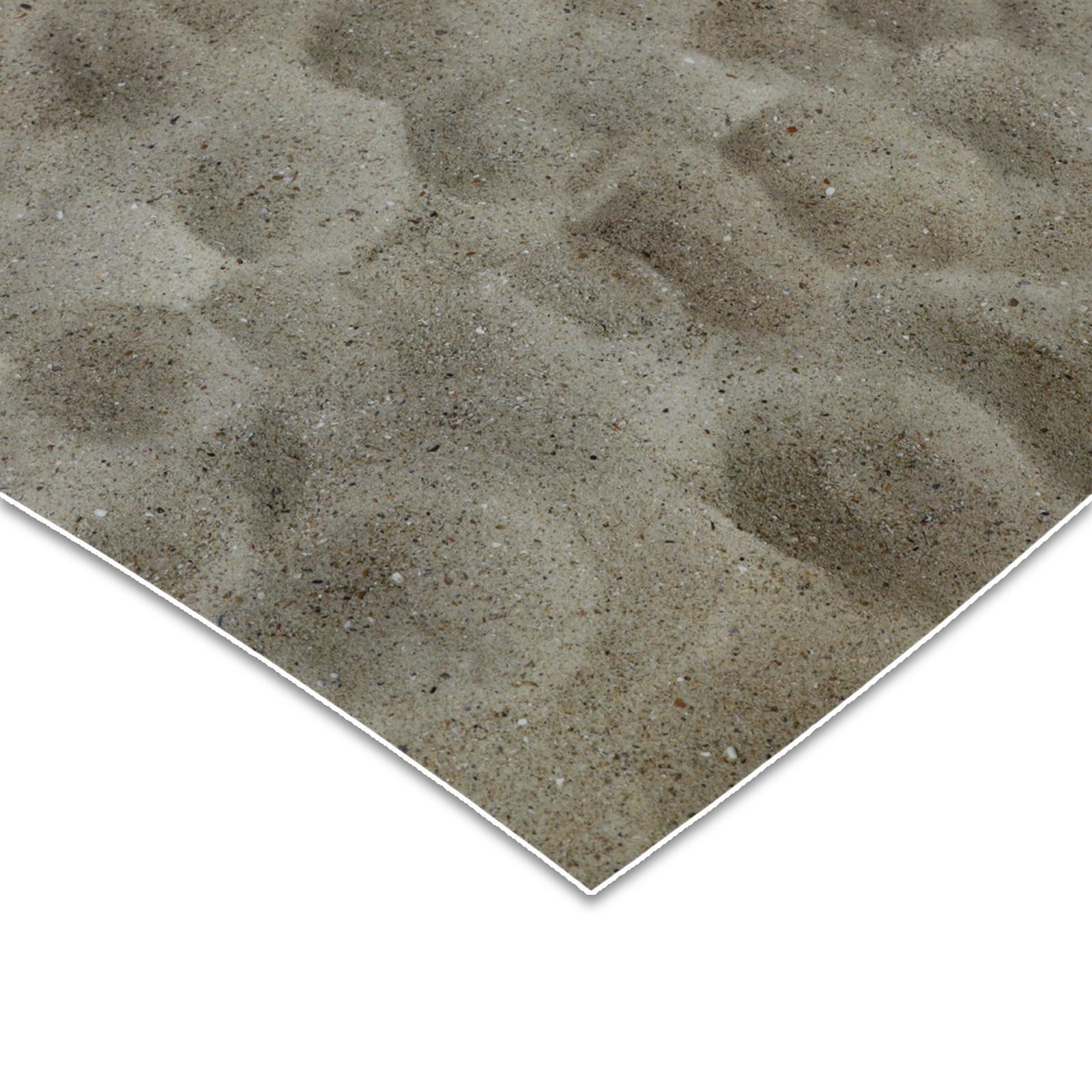 ✂ 3D CV Cushioned Vinyl Flooring | Sand | Extra Scratch Resistant PVC Flooring