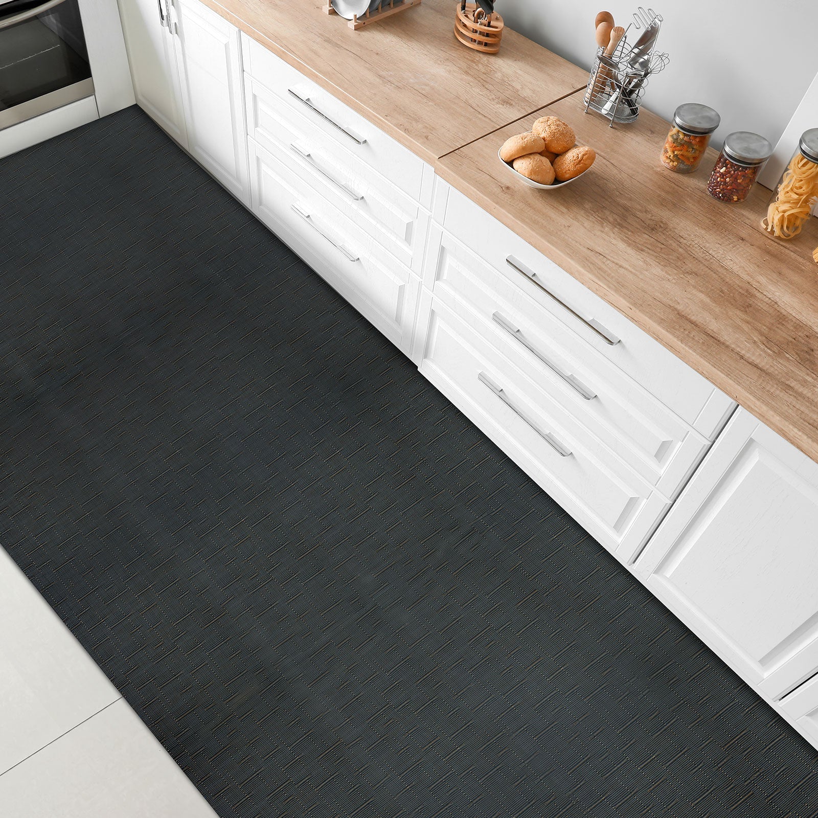 ✂ Kitchen Runner Ferrara | Vinyl Hallway Matting | Non-slip | Easy Care | Customised Size