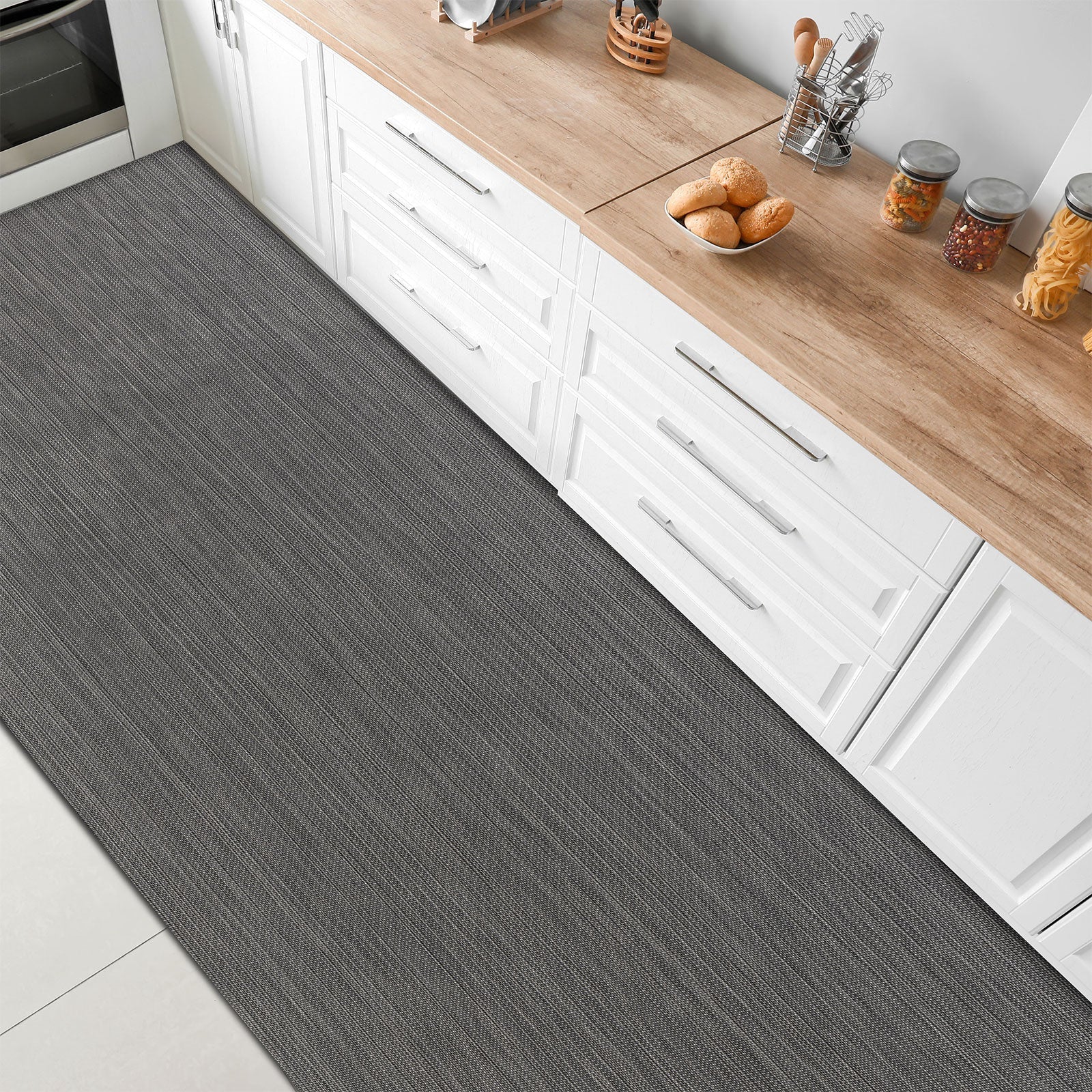 ✂ Kitchen Runner Genoa | Vinyl Hallway Rug | Non-slip | Easy Care | Customised Size