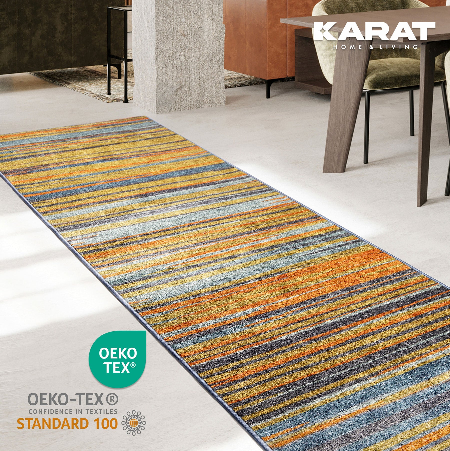 ✂ Carpet Floor Runner | Calama | Modern Living Rug | Customised Size