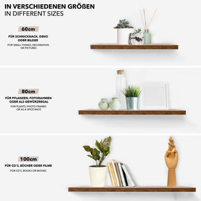 Floating Wall Shelf | Stockholm | Wall Mounted | Elegant