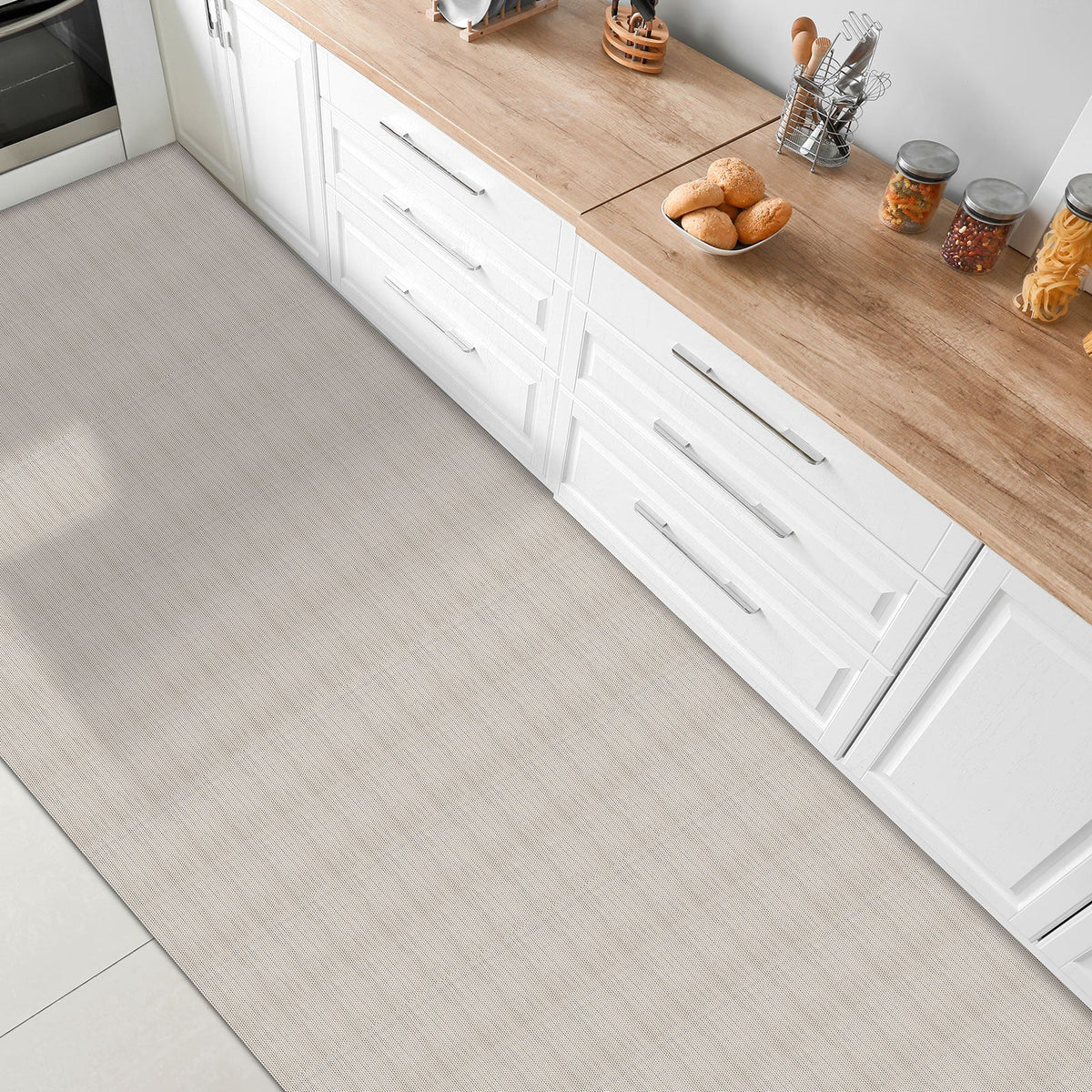 ✂ Kitchen Carpet Palermo | Vinyl Hallway Runner | Non-slip | Easy Care | Customised Size