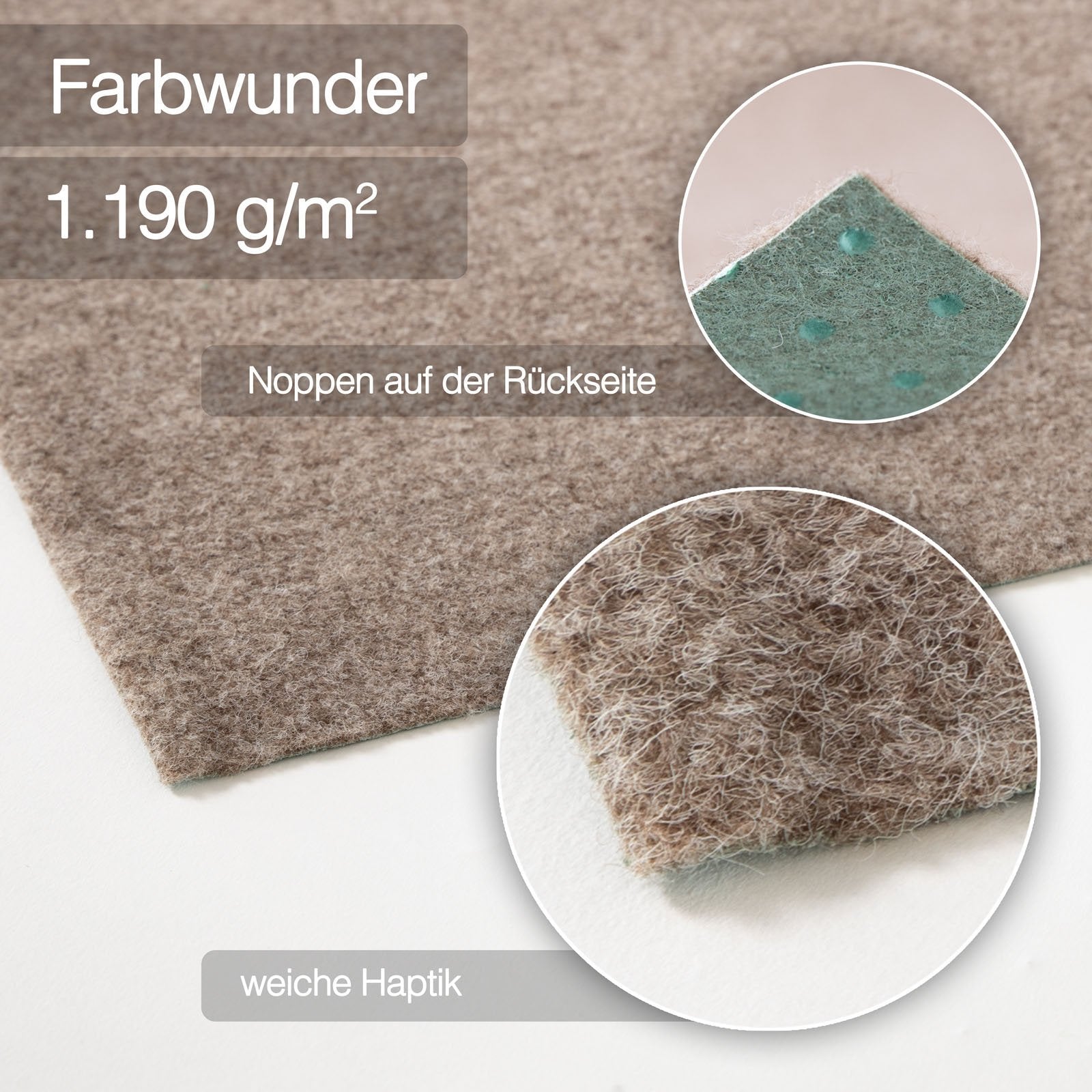 ✂ Artificial Felt Grass Matting | Wonder Colour PRO | Beige | Easy Care & Durable