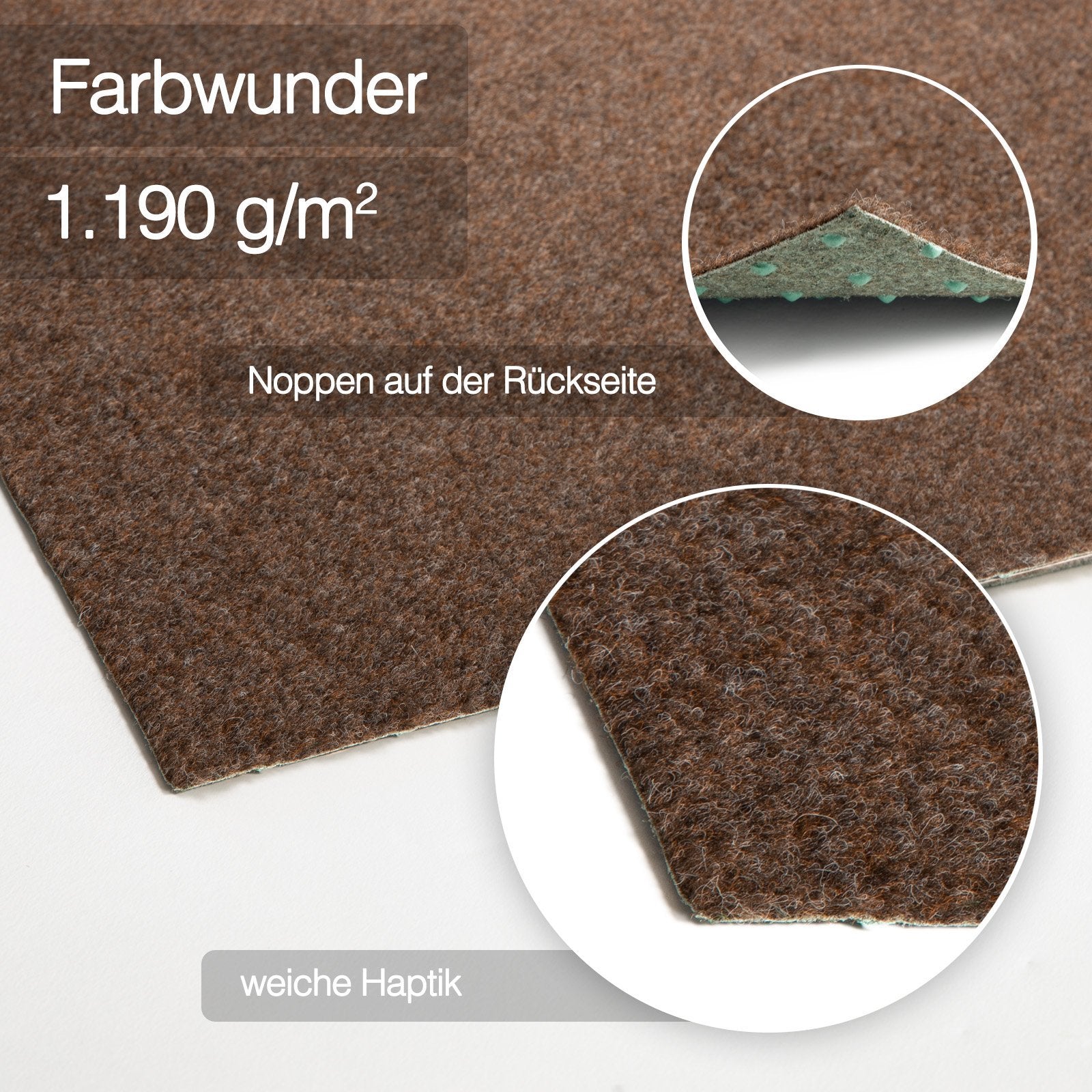 ✂ Artificial Felt Grass Matting | Wonder Colour PRO | Brown | Easy Care & Durable