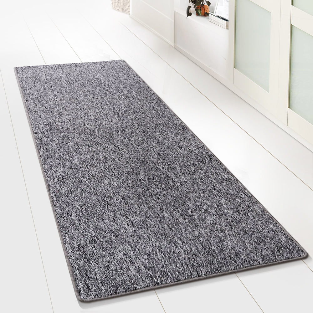 ✂ Runner Rug Custom Size | Turbo | Hard-Wearing & Easy-Care | Grey