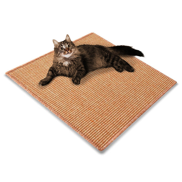 Sisal Scratching Rug | Chained | Non-toxic & Resistant Scratching