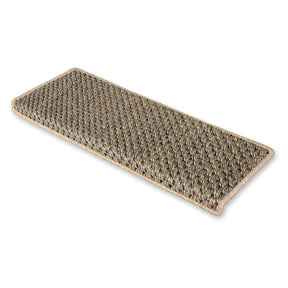 Sisal-Stufenmatte Tiger-Eye Semicircular oder eckig 3 Farben | Beige