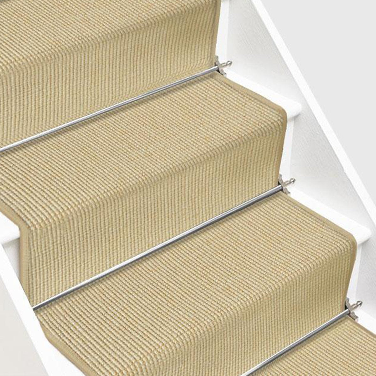 ✂ Sisal Stair Carpet Mat | Customised Size | Sylt | Stair Protector for Indoor Areas